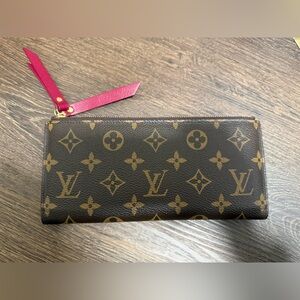 Louis Vuitton Black and Gold Monogram Wallet